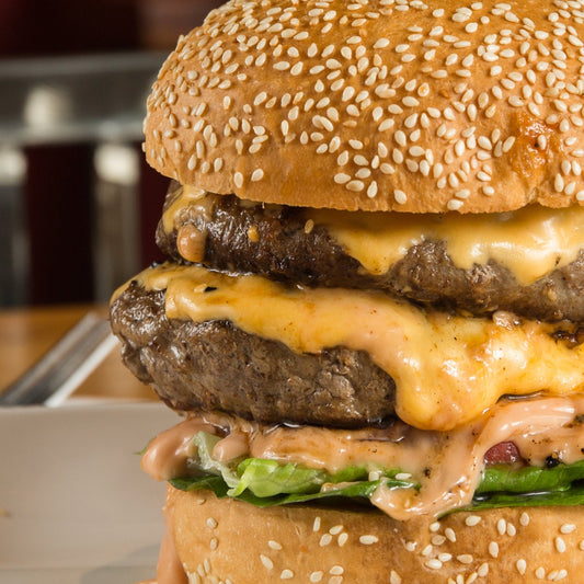 Double Decker Double Decker Beef Cheeseburger